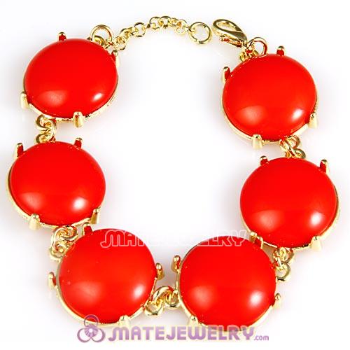 Wholesale Lollies Orange Mini Bubble Bead Bracelets