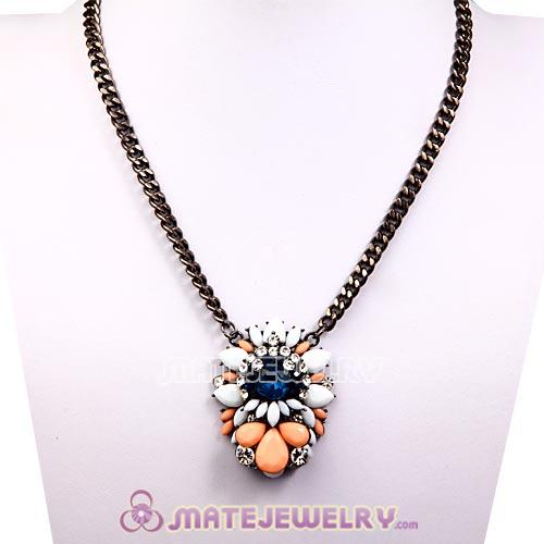 2013 Fashion Lollies Multi Color Resin Crystal Pendant Necklaces