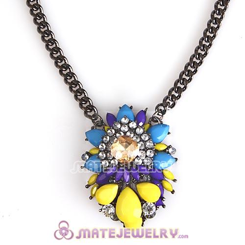 2013 Fashion Lollies Multi Color Resin Crystal Pendant Necklaces