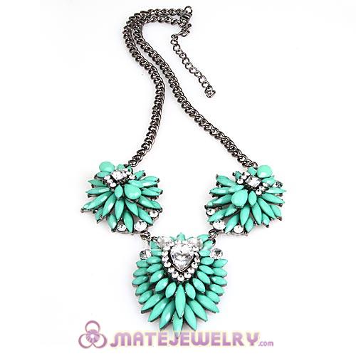 2013 Fashion Lollies Turquoise Three Pendant Necklace