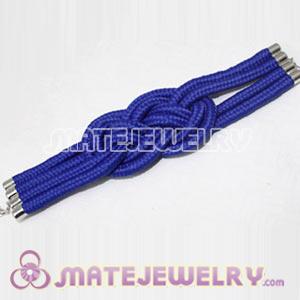 Handmade Weave Fluorescence Dark Blue Cotton Rope Bracelets