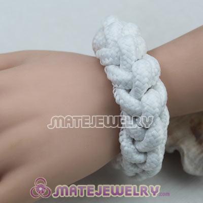 Handmade Weave Fluorescence White Cotton Rope Bracelets
