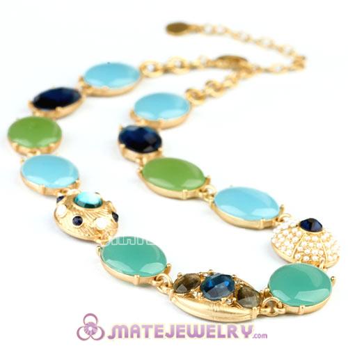 Luxury brand Tranquil Blues Stone Callar Necklace