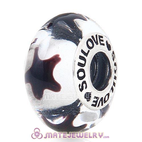 High Grade SOULOVE Starfish Glass Beads 925 Silver Core with Screw Thread