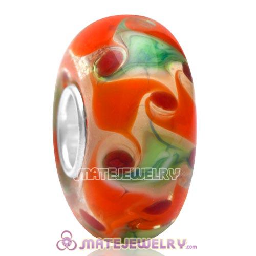 High Quality European Style 925 Silver Core Colorful Glass Beads for Jewelry