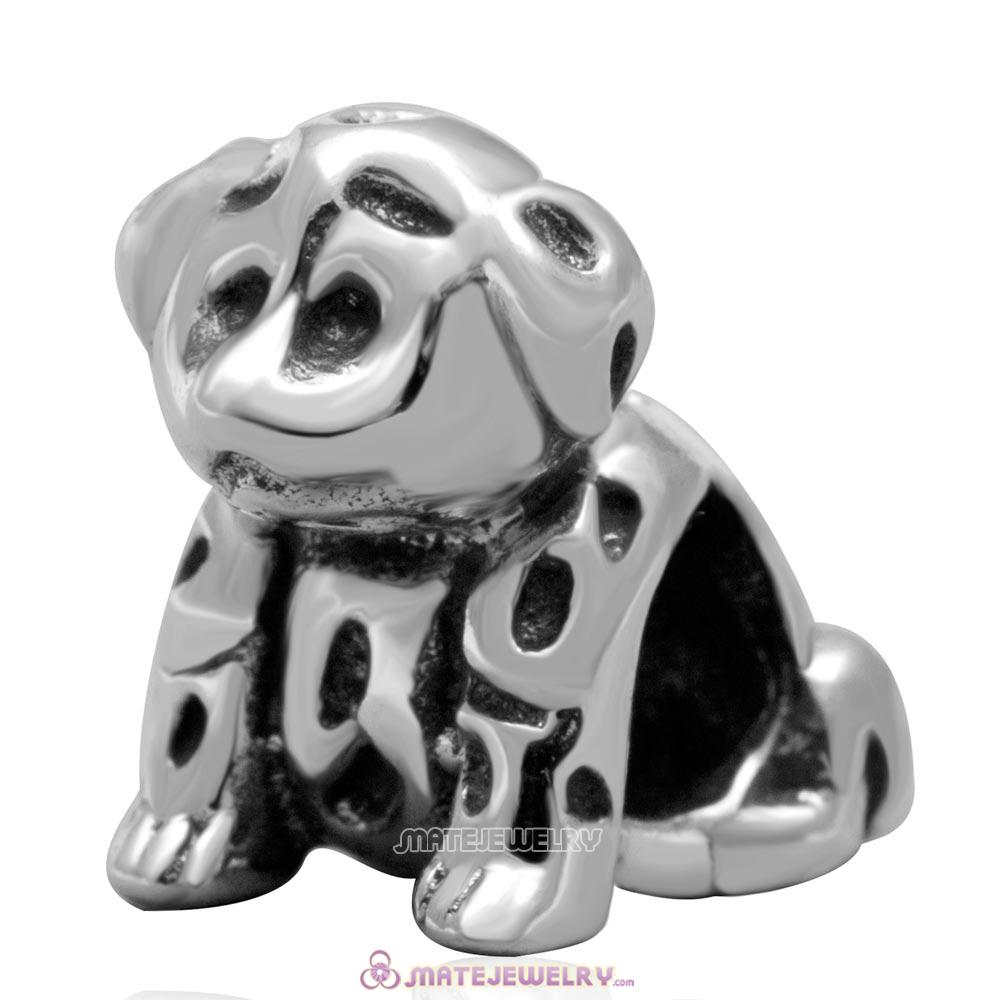 Antique Sterling Silver Scottie Dog Charm Bead