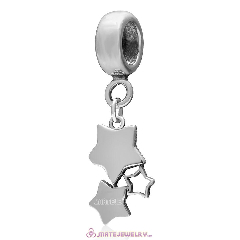 Over the Stars Charm 925 Sterling Silver Pendant 
