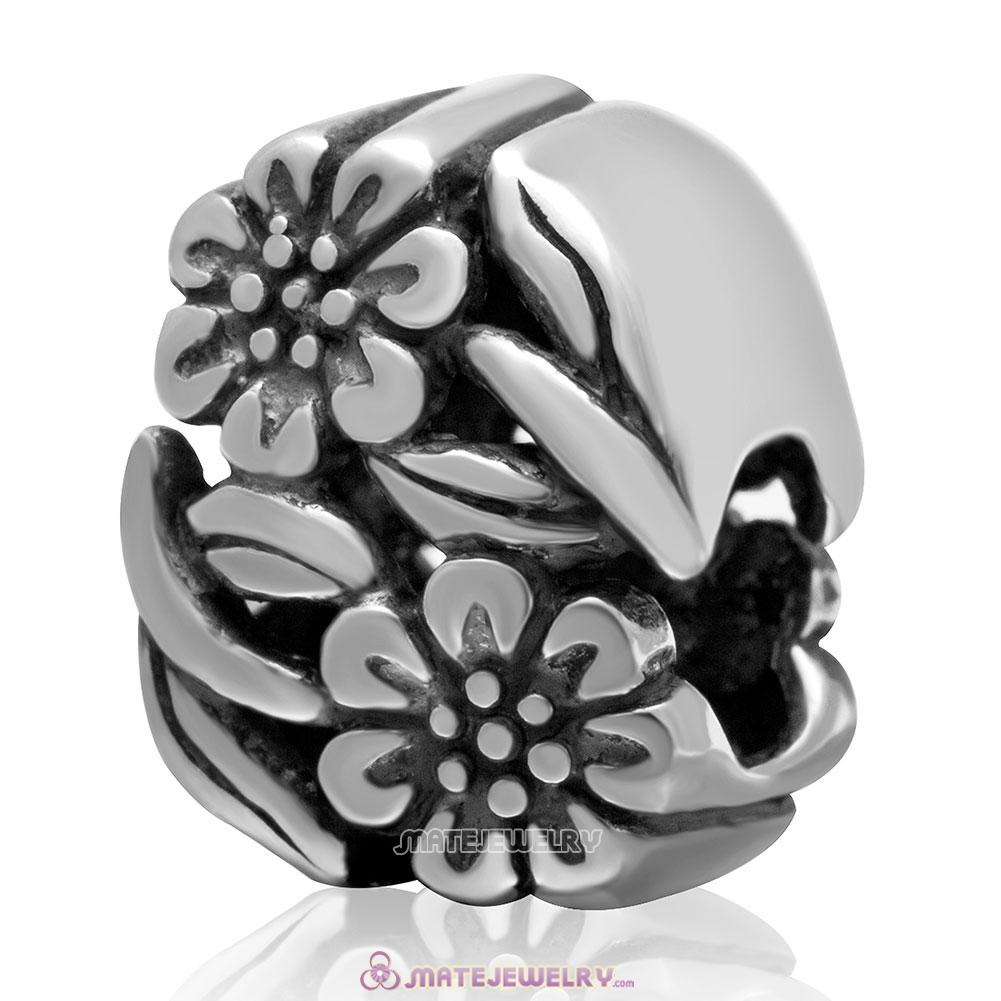 Beauty Floral Charm 925 Sterling Silver Bead European Style