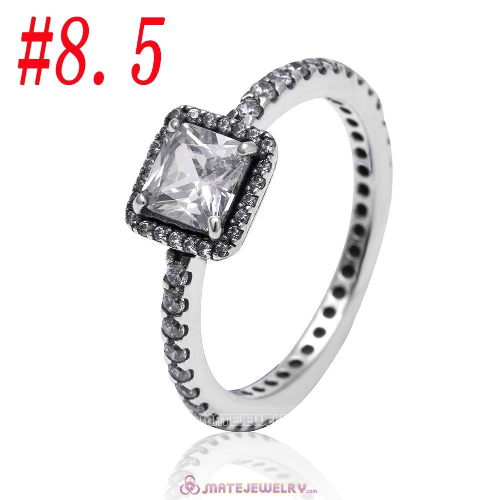 Timeless Elegance Ring Sterling Silver with Clear CZ
