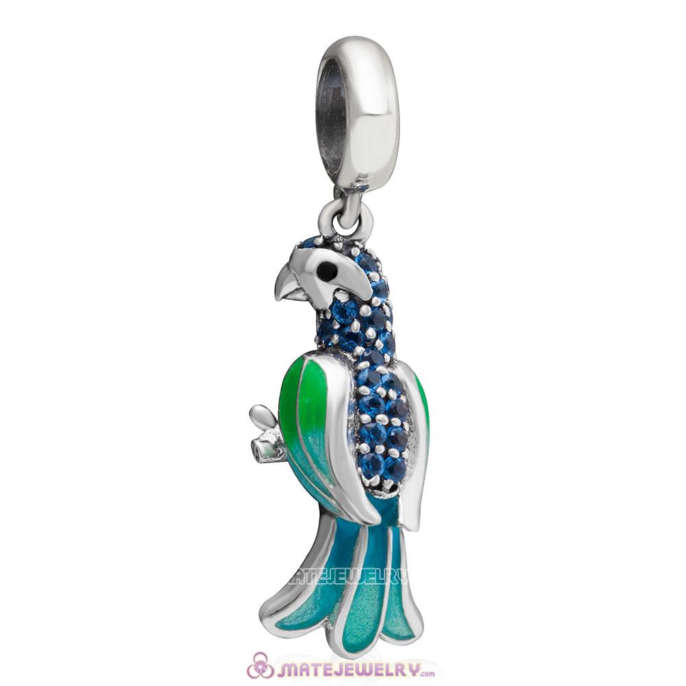 Tropical Parrot Charms Beads