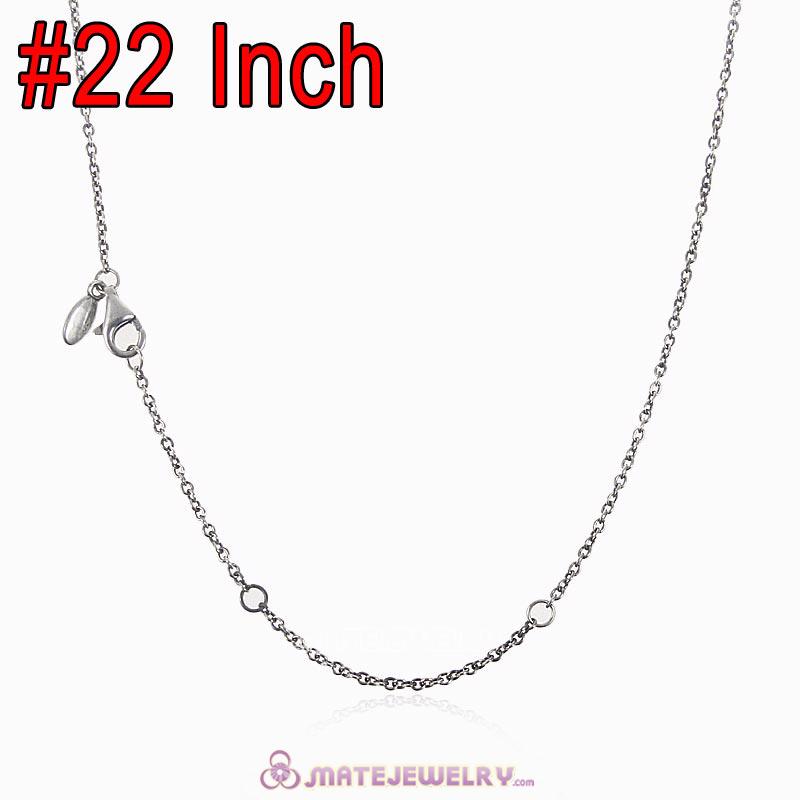 Wholesale 925 Sterling Silver Fashion Basic Necklace with Lobster Clasp