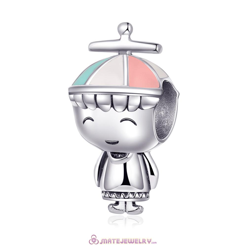 Propeller Hat Boy Charm 925 Solid Sterling Silver
