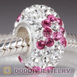 Austrian crystal Silver Charms with 90 pcs crystal rhinestones