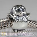 925 Sterling Silver Easter Chick Beads fit on European Largehole Jewelry Bracelet