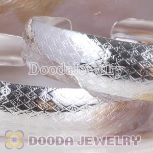 Engrave Pattern 13mm Sterling Silver Bangle Bracelet