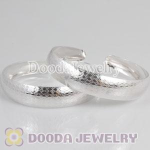 Engrave Pattern 13mm Sterling Silver Bangle Bracelet
