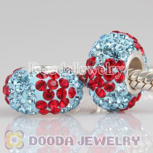 European Austrian crystal beads with 90 crystal rhinestones