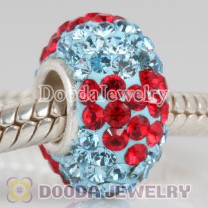 Fashion Jewelry Silver Charms with 90 pcs crystal rhinestones