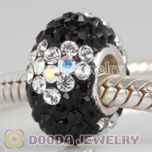 Fashion Jewelry Silver Charms with 90 pcs crystal rhinestones