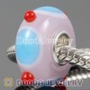 lampwork glass beads 925 sterling silver core suit European style jewelry