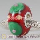 lampwork glass beads 925 sterling silver core suit European style jewelry