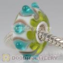 lampwork glass beads 925 sterling silver core suit European style jewelry