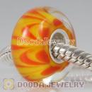 lampwork glass beads 925 sterling silver core suit European style jewelry