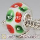 lampwork glass beads 925 sterling silver core suit European style jewelry