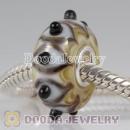 lampwork glass beads 925 sterling silver core suit European style jewelry