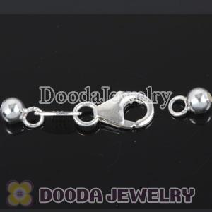 Sterling Silver Lobster Clasp with 2 Ball