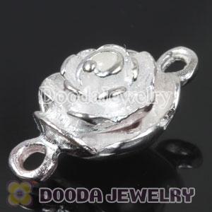 Sterling Silver Magnetic Rose Flower Clasp