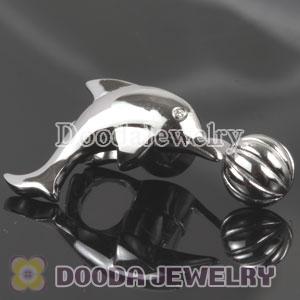 Sterling Silver Dolphin Play Ball Magnetic Clasp
