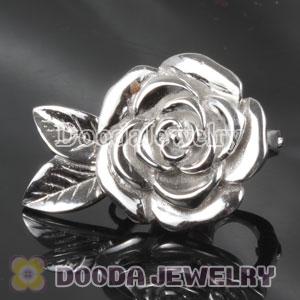 Sterling Silver Magnetic Rose Flower Clasp