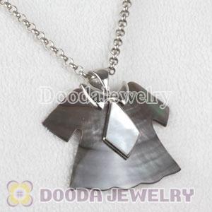 Sterling Silver Fashion Shell Skirt Pendant suit European Necklace