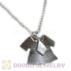 Sterling Silver Fashion Shell Skirt Pendant suit European Necklace