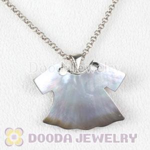 Sterling Silver Fashion Shell Skirt Pendant suit European Necklace