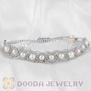 Fashion Hand Knitted Adjustable Grey Bracelet for Kid