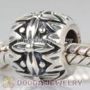 925 Sterling Silver Flower Beads European Compatible