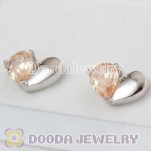 Sterling Silver Fashion CZ Stud Earrings