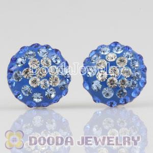 Sterling Silver Fashion Austrian crystal Stud Earrings