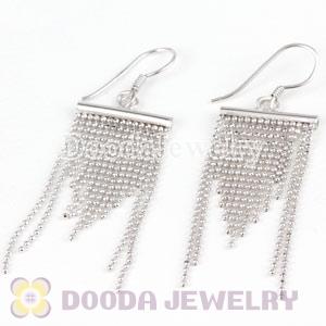 Sterling Silver Fashion Drop Fringe Earrings