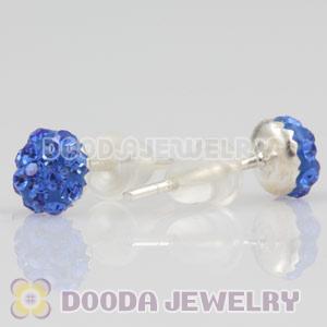 Sterling Silver Austrian crystal Stud Earrings