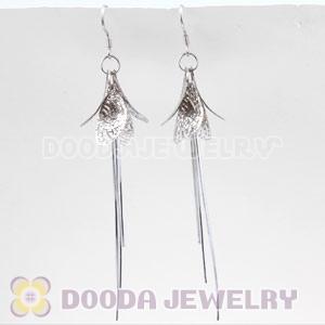 Sterling Silver Fashion Drop Fringe Earrings