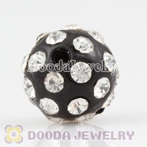 Wholesale 10mm handmade Style Plastic Beads with Crystal