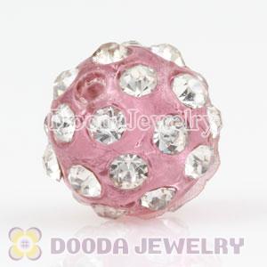 Wholesale 10mm handmade Style Plastic Beads with Crystal