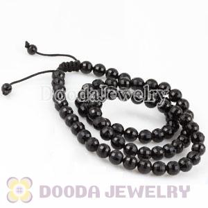 Fashion handmade Necklace Wholesale with Faceted Black Beads
