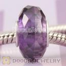 Colorful Faceted zirconia stone beads in 925 silver single core European Compatible