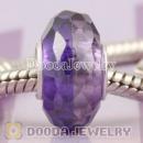 Colorful Faceted zirconia stone beads in 925 silver single core European Compatible