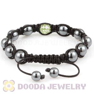 handmade Style TresorBeads Bracelets with green Crystal and Hematite