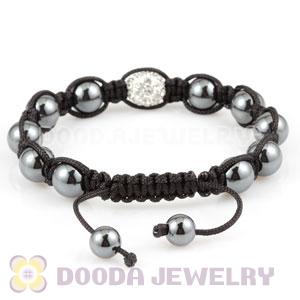 handmade Style TresorBeads Bracelets with clear Crystal and Hematite